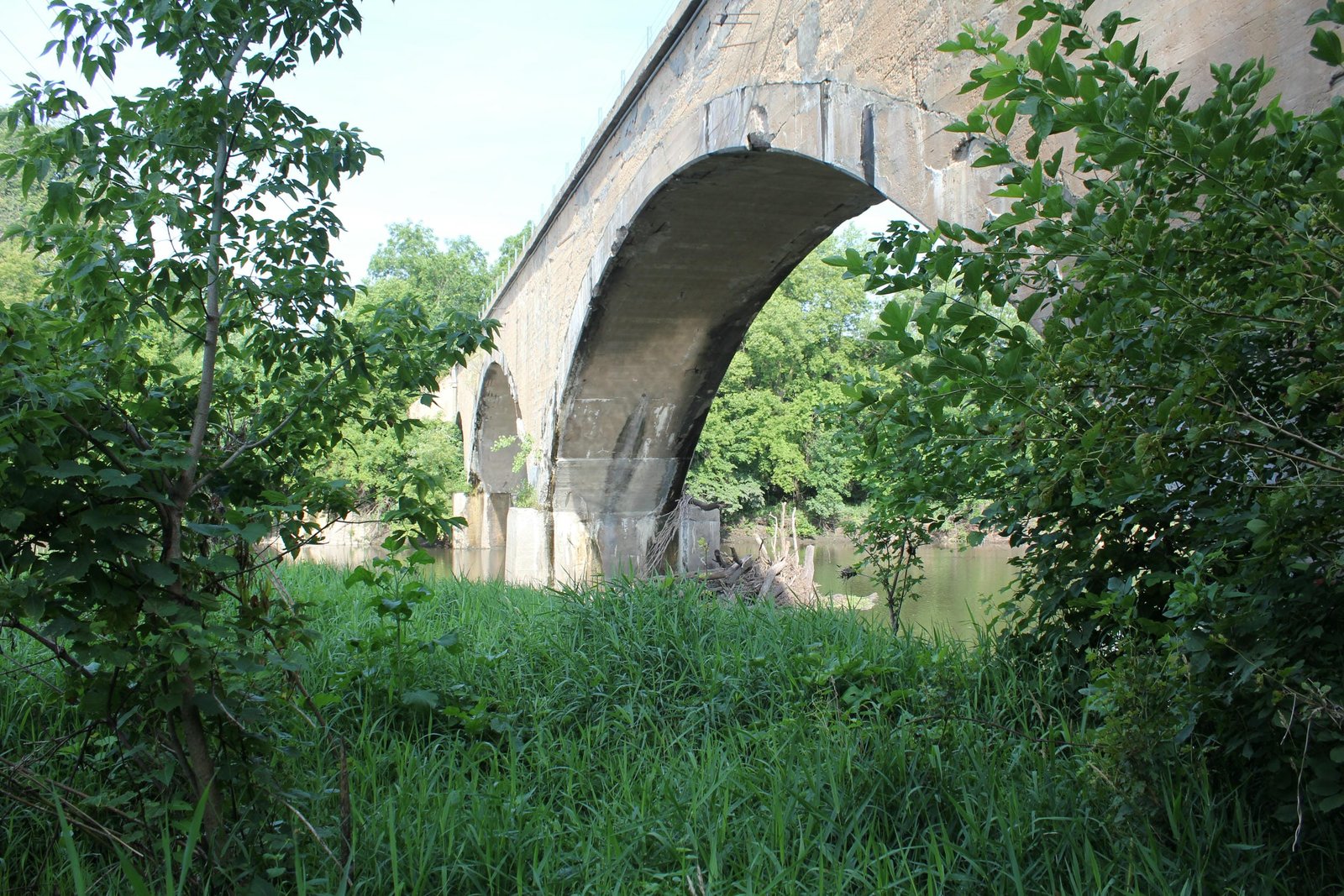Looking west